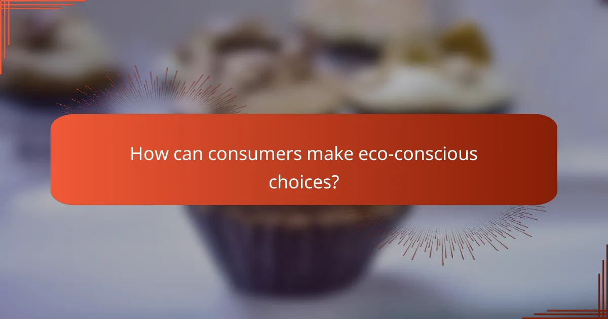 How can consumers make eco-conscious choices?