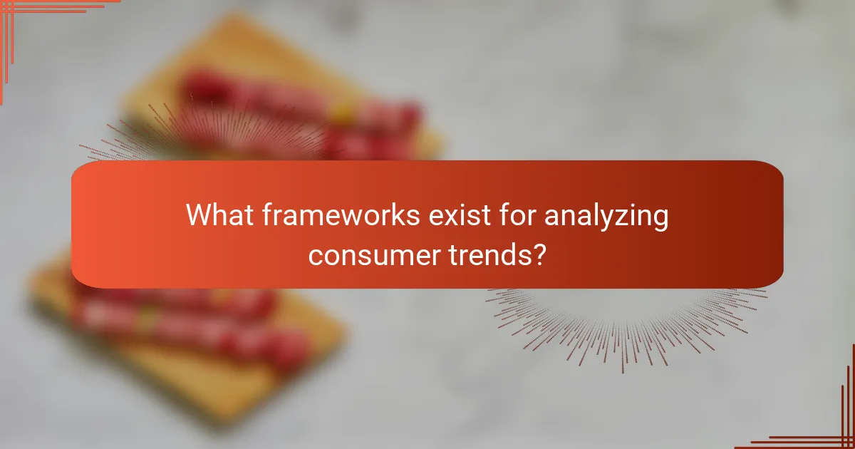 What frameworks exist for analyzing consumer trends?